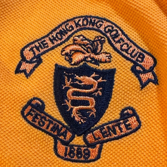 Iain‎ Roberts Cotton Pique Polo Shirt. Orange Black Embroidery. Men’s XL. Rare! - Picture 3 of 8